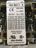 Allen Bradley 195-BA11 Auxiliary Contact 195BA11 Series A
