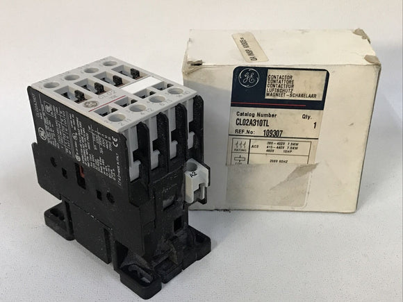 GE CL02A310TL 3 Pole Contactor with 208V Coil 109307