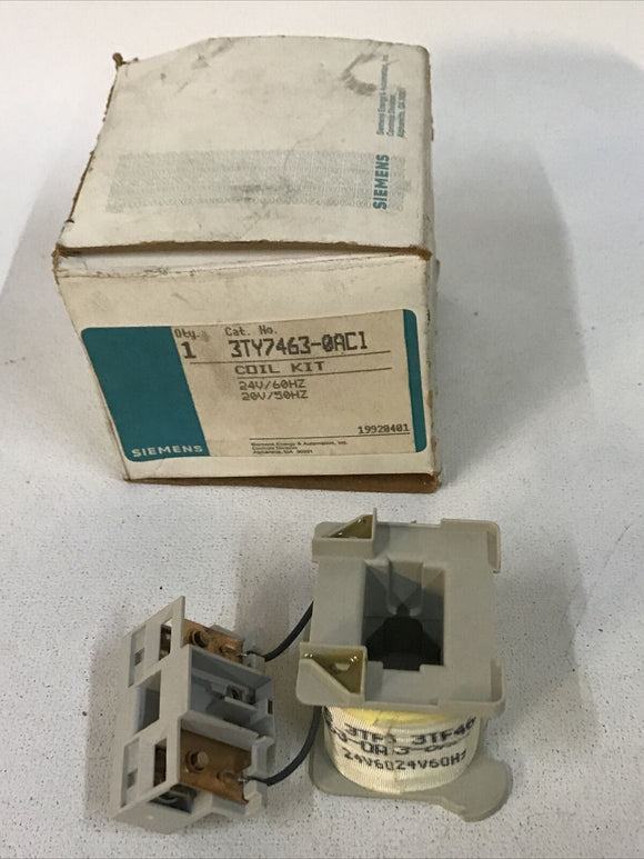 Siemens Coil Kit 20V 50Hz / 24V 60hz For Use With 3TF46/47 3TY7463-0AC1