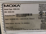 MOXA EDS-316 EDS316 Industrial Ethernet Switch Input:12/24/48VDC 16 Port