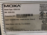 MOXA EDS-316 EDS316 Industrial Ethernet Switch Input:12/24/48VDC 16 Port