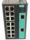 MOXA EDS-316 EDS316 Industrial Ethernet Switch Input:12/24/48VDC 16 Port