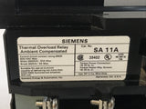 Siemens SA11A / SA 11A Thermal Overload Relay Ambient Compensated