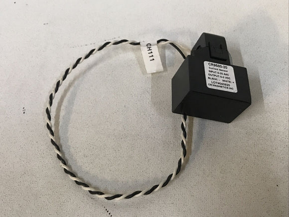 CR Magnetics CR9580-20 Current Sensor Input 0-20AAC Output 0-5VDC CH111 E234389