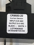 CR Magnetics CR9580-20 Current Sensor Input 0-20AAC Output 0-5VDC CH111 E234389