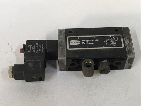 Martonair M/20152 B/172 G 1/4 Pneumatic Solenoid Valve 2.5-10bar 110/120V