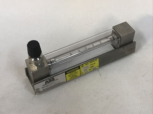 ABB 800A662U01 Flow Meter 250psi MAX,  0-2.5 SCFH Air At 10 PSIG & 70F