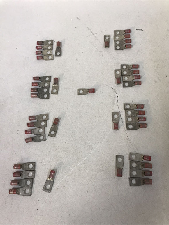 *LOT OF 41* RED DIE 21, 8 STR, CU, 8-6 SOL, 23 N Compression, Bolt On Connector