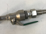 Jaguar SBVT-AB 3/8” Stabilized Tap W/ Integral Ball Valve 316SS Heat Code: 0223