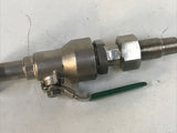 Jaguar SBVT-AB 3/8” Stabilized Tap W/ Integral Ball Valve 316SS Heat Code: 0223