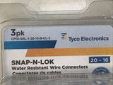 *PACK OF 2* Tyco 20-16 Snap-N-Lock Water Resistant Wire Connectors