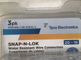 *PACK OF 2* Tyco 20-16 Snap-N-Lock Water Resistant Wire Connectors