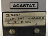 Agastat 7012AC Time Delay Relay 1.5 - 15 Sec 120V 60HZ