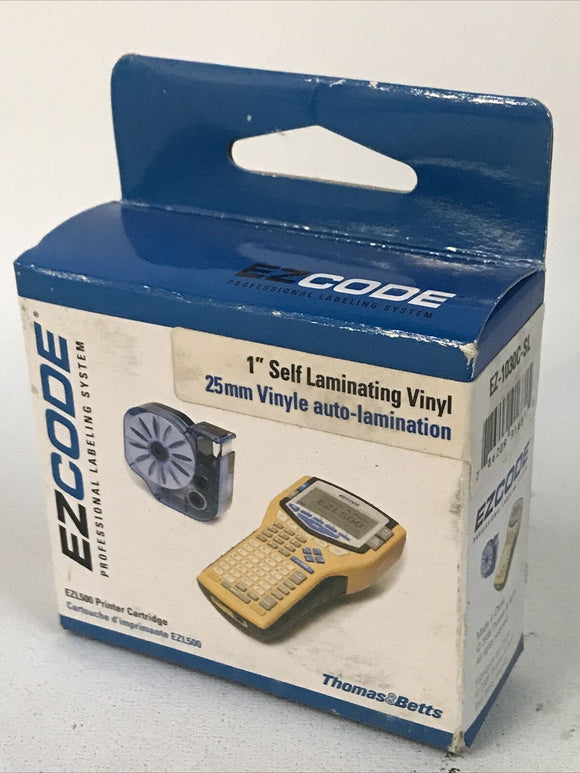 Thomas&Betts EZ-1030C-SL 1” /25mm Self Laminating Vinyl Thermal EZL500 Cartridge