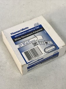 *SEALED* Thomas & Betts EZ-WP34 3/4” / 19mm White Polyester Labeling Tape