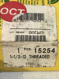 Holo-Krome 15254 Steel Clamp-Tite Collar 1-1 / 2-12 Threaded