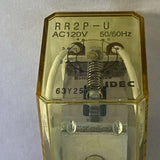Idec RR2P-U AC120V RR Power Relay Plug-In DPDT 10A 120VAC 8-Pin Octal