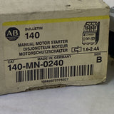 ALLEN BRADLEY 140-MN-0240 SER. B MANUAL MOTOR STARTER NIB