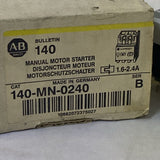 ALLEN BRADLEY 140-MN-0240 SER. B MANUAL MOTOR STARTER NIB