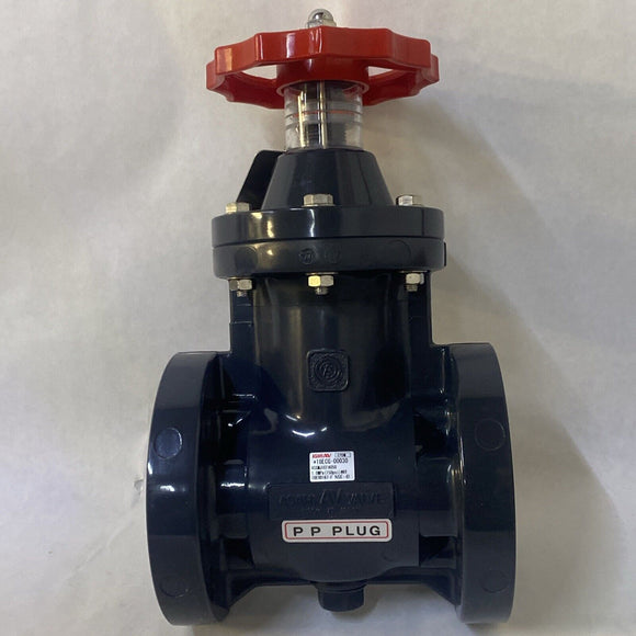 ASAHI 2” Gate Valve Type P 50mm Flange ANSI Hi PVC EPDM Inner Screw Hand Wheel L