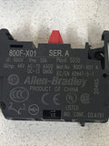 *LOT OF 5* Allen-Bradley 800F-X01 Ser. A  N.C. Contact Block