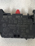 *LOT OF 5* Allen-Bradley 800F-X01 Ser. A  N.C. Contact Block