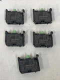 *LOT OF 5* Allen-Bradley 800F-X10 Ser. A  N.O. Contact Block