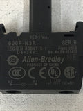 *LOT OF 3* Allen Bradley 800F-N3R Ser. B Red Integrated LED 800FN3R 24V 17mA