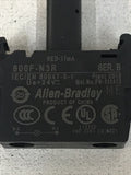*LOT OF 3* Allen Bradley 800F-N3R Ser. B Red Integrated LED 800FN3R 24V 17mA