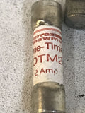 *LOT OF 4* Gould Shawmut OTM2 2 Amp, 250 Volt, One Time Miniature Fuses