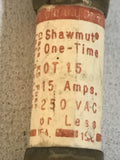 Ferraz Shawmut OT15 15Amp (15A) OT 250V One-Time