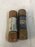 *LOT OF 2* Bussmann NON-15 15 Amp 250V One Time Use Fuse