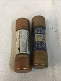 *LOT OF 2* Bussmann NON-15 15 Amp 250V One Time Use Fuse