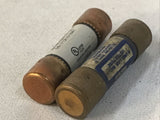 *LOT OF 2* Bussmann NON-15 15 Amp 250V One Time Use Fuse