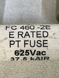 *LOT OF 5* Fusetek FC460-2E PT Fuse E Rated 2 Amp FC 460-2E 625VAC 37.5 kAIR