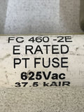 *LOT OF 5* Fusetek FC460-2E PT Fuse E Rated 2 Amp FC 460-2E 625VAC 37.5 kAIR