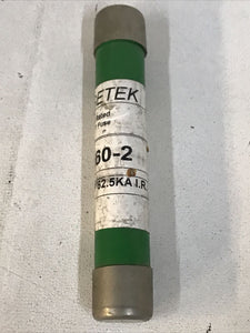 Fusetek FC460-2 PT Fuse E Rated 2 Amp FC 460-2 600VAC 62.5 kAIR