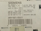 Siemens 3RH1921-1EA11 Auxiliary Switch Block 1 N.O. + 1 N.C. 10A 240V