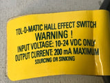 Tol-O-Matic 09109148 Hall Effect Switch 10-24VDC 200mA