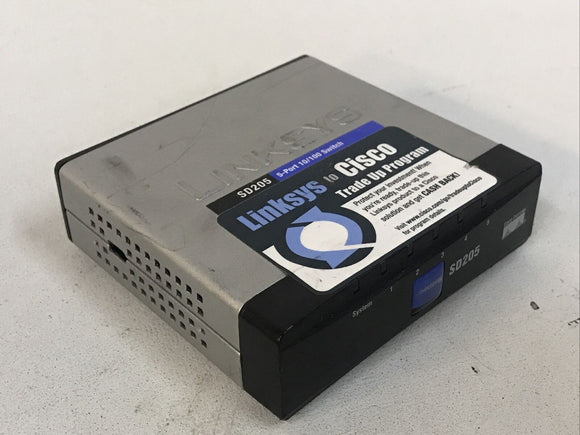 Cisco Linksys SD205 v2 5-Port 10/100 Network Switch 10/100