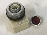 Square D 9001KM1 Ser. G  Standard Pilot Light Class9001 Type KM-1, Red lens 120V