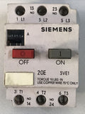 Siemens 3VE1020-2E Motor Starter Circuit Breaker 0.4-0.63A 3 Pole