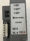 Allen-Bradley 1734-ADN Ser. B I/O DeviceNet Output: 5VDC 1A Rev: A01 F/W: 3.001