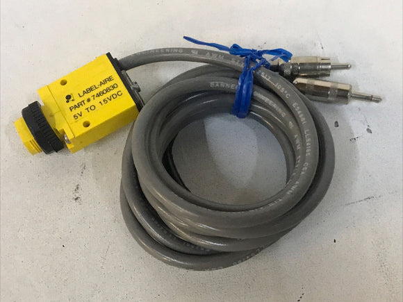 LABEL-AIRE 7460830 Photoelectric Sensor with Cable 5V to 15VDC 27044
