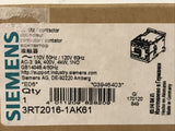 Siemens 3RT2016-1AK61 Contactor AC-3 9A 110V 50HZ 120V 60HZ  1 N.O.
