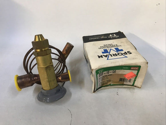Sporlan SVE-10-GA Thermostatic Expansion Valve  5/8X7/8 ODF Solder 60” Capillary