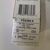 Pass&Seymour PS5369-X Str Bld Connector 20A 125V 2P 3W Grdg NEMA 5-20