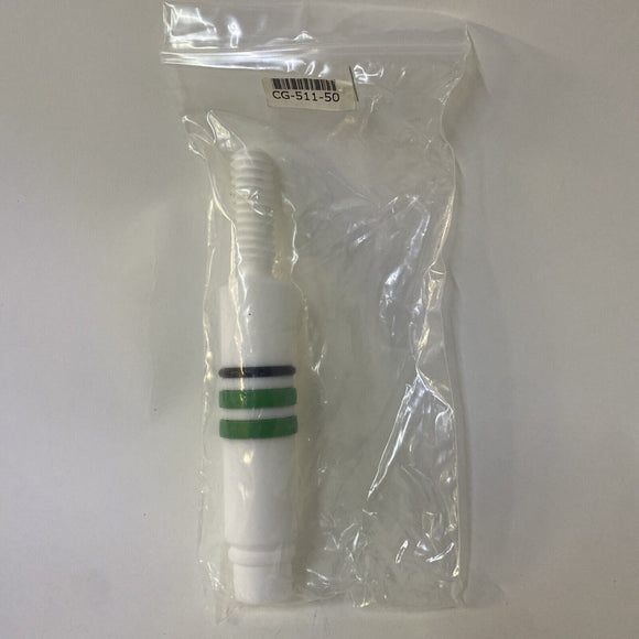 Chemglass CG-511-50 Reactor Plug 20mm PTFE Replacement Drain Stem Only W/ Orings