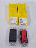 *Lot of 2* Hubbell HBL2121 Brown Rocker Switch 1 Pole 20A 120-277V